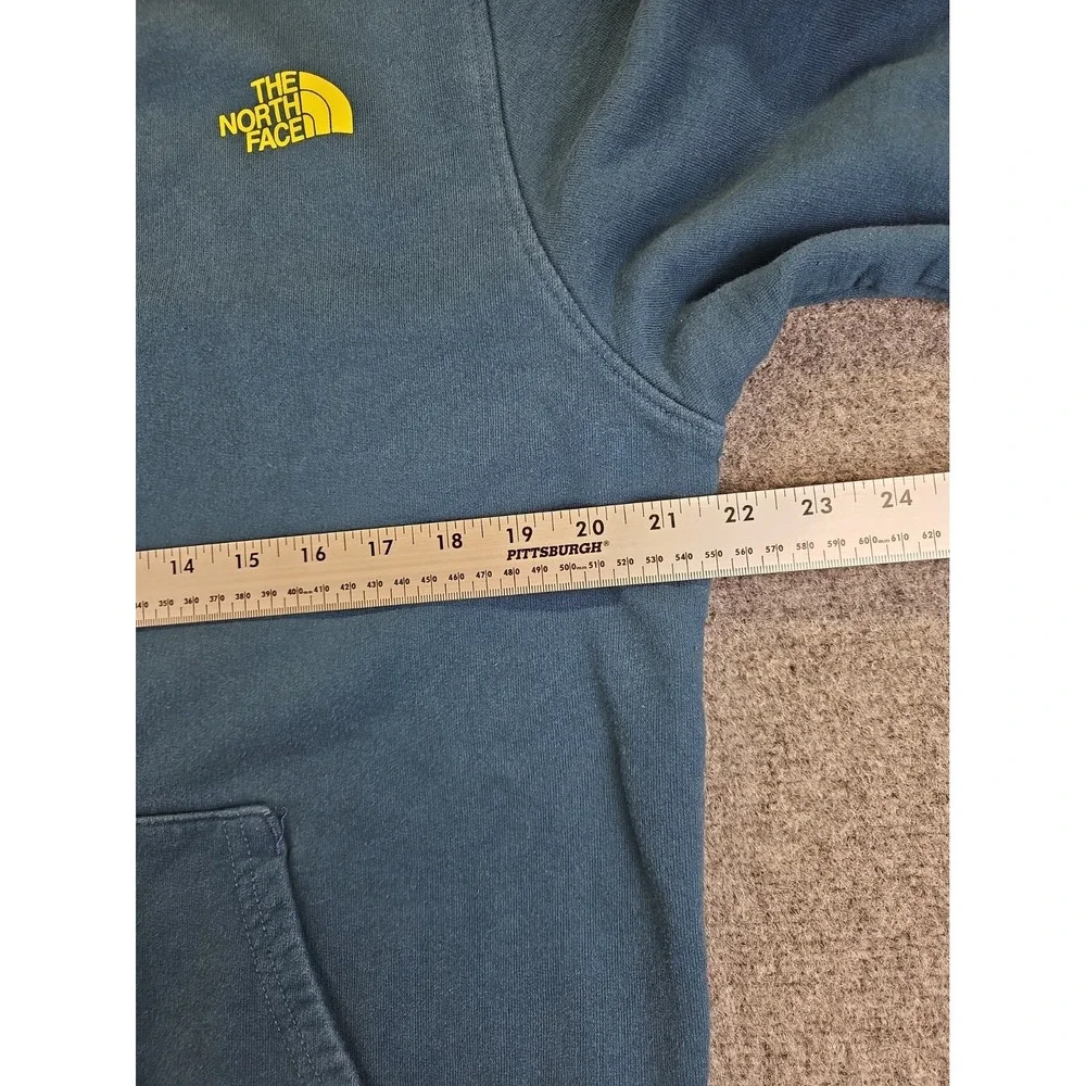 The North Face Mens Large Blue Hoodie Mt Everest  Graphics Excellent 1721